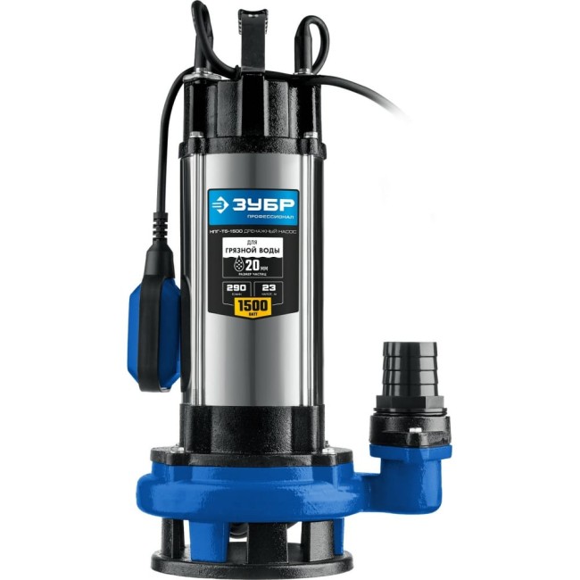 Дренажный насос ЗУБР Профессионал НПГ-Т5-1500