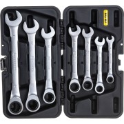 Набор комбинированных ключей трещоточных Berger BG BG-7SСRW Набор комбинированных ключей трещоточных Berger BG BG-7SСRW