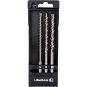 Набор буров sds-plus по бетону Uragan 29311-H3 Набор буров sds-plus по бетону Uragan 29311-H3