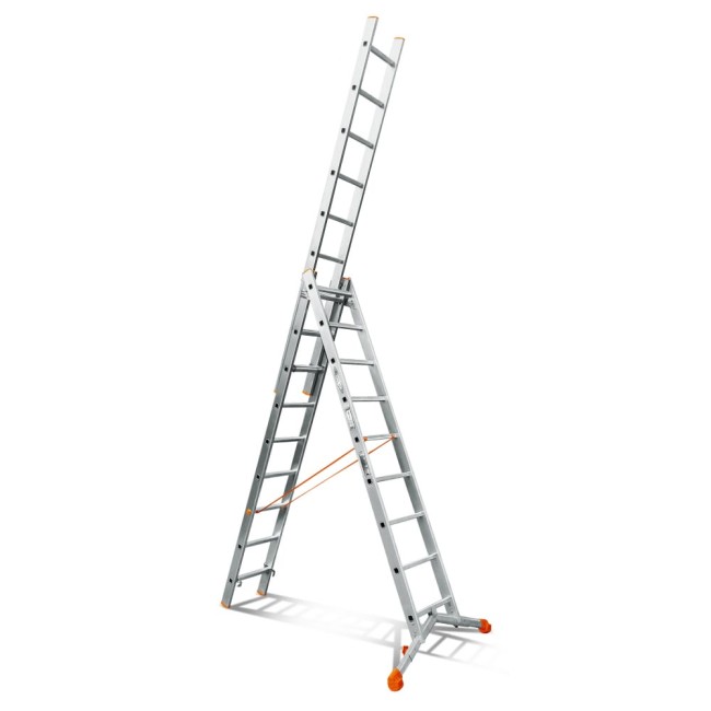 Трехсекционная лестница Эйфель Ювелир 3х9