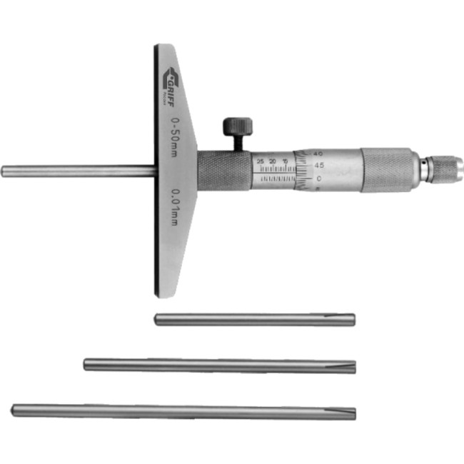 Микрометрический глубиномер GRIFF ГМ 25 D102003