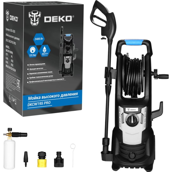 Мойка высокого давления DEKO DKCW195 PRO 063-4305