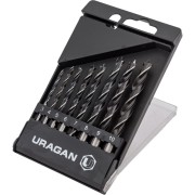 Набор спиральных сверл по дереву Uragan 29419-H8 Набор спиральных сверл по дереву Uragan 29419-H8