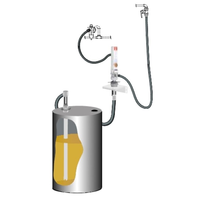 Бочка для откачки масла из бочки SAMOA K-3/HV/CB WALL MOUNTED PUMP KI 379400