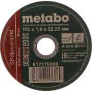 Отрезной круг по нержавейке Metabo SP-Novorapid 617175000 Отрезной круг по нержавейке Metabo SP-Novorapid 617175000