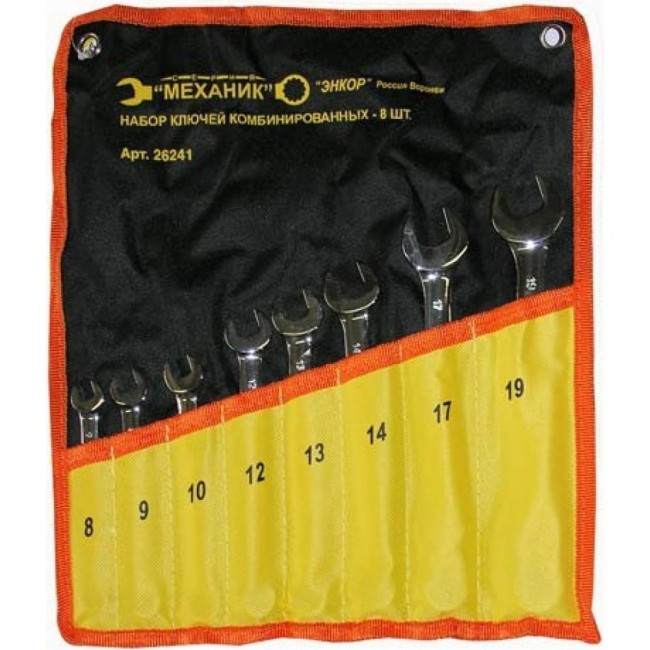 Набор комбинированных ключей Энкор 26241