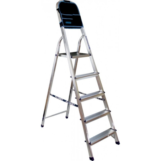 Алюминиевая шестиступенчатая стремянка Алюмет Ам706АК