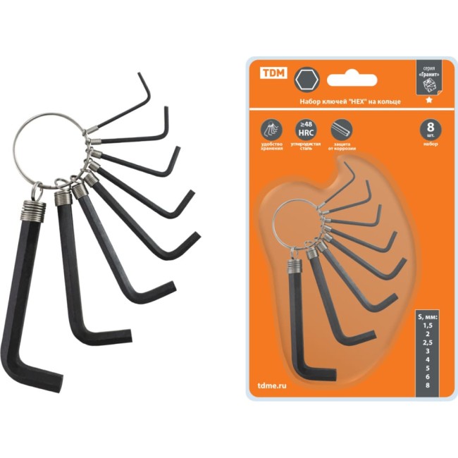 Набор ключей TDM Гранит SQ1020-0203