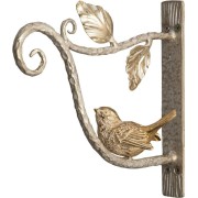 Держатель для кашпо BOGACHO Птичка Терра Ливз 79031/золотистый Держатель для кашпо BOGACHO Птичка Терра Ливз 79031/золотистый