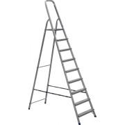 Алюминиевая девятиступенчатая стремянка Алюмет Ам709АК