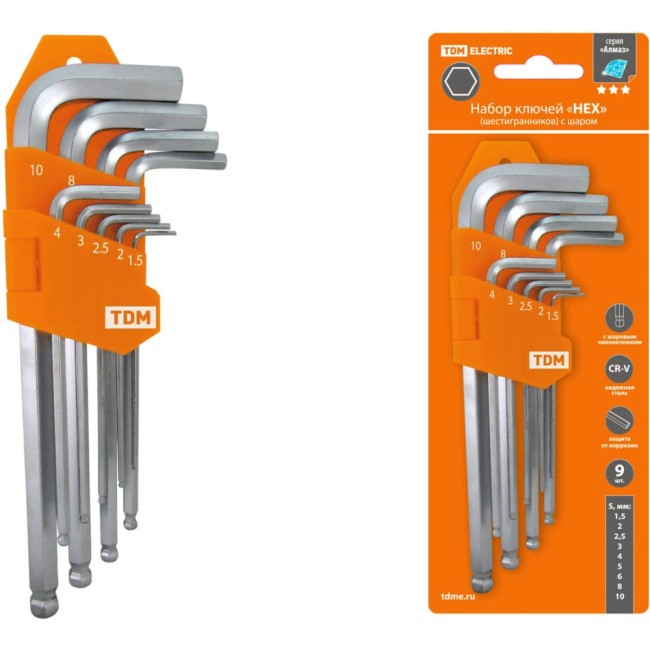 Набор ключей TDM Алмаз SQ1020-0104