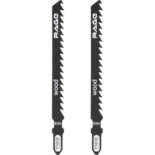 Пилки для лобзиков по дереву и пластику RAGE T101D 552028