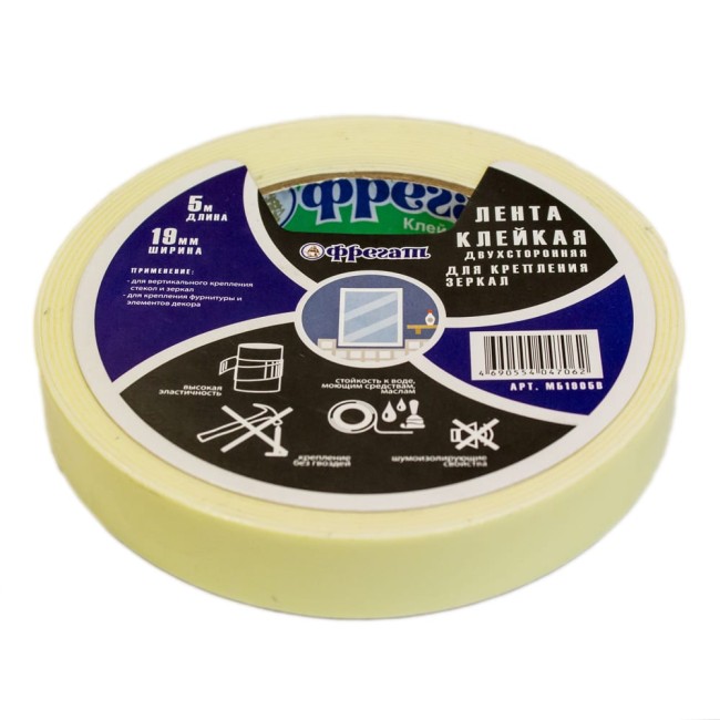 Усиленная двухсторонняя лента для зеркал Фрегат МБ1905В