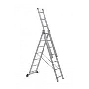 Алюминиевая трехсекционная лестница Scala Sc 3007 Алюминиевая трехсекционная лестница Scala Sc 3007