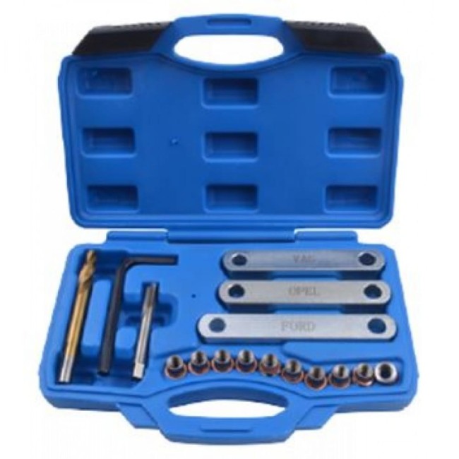 Набор для восстановления резьбы в суппортах группы VAG,OPEL,FORD Rockforce RF-916B1(15669)