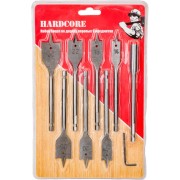 Набор перовых сверл по дереву Hardcore 160009 Набор перовых сверл по дереву Hardcore 160009