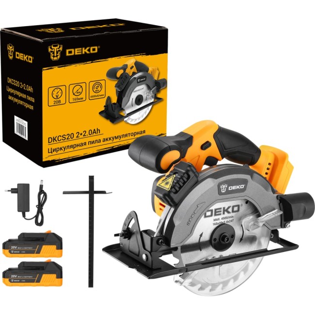 Аккумуляторная циркулярная пила DEKO DKCS20 Laser 063-4210