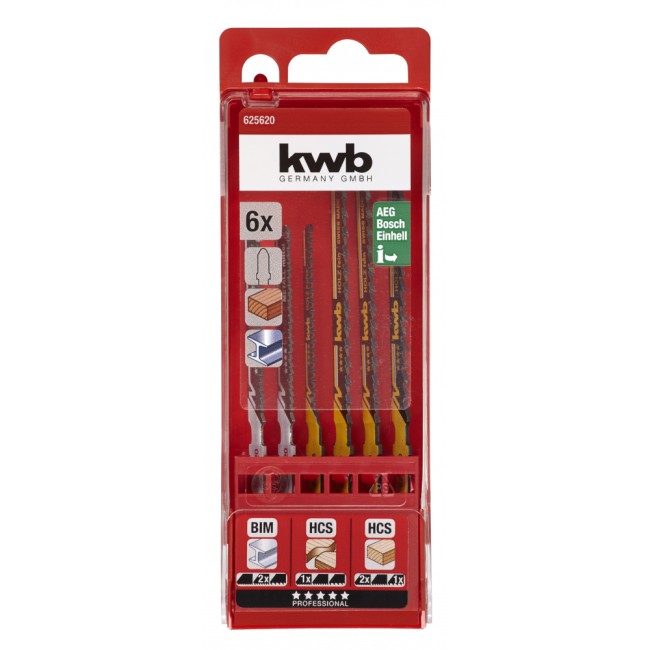 Набор пилок для лобзика KWB 625620