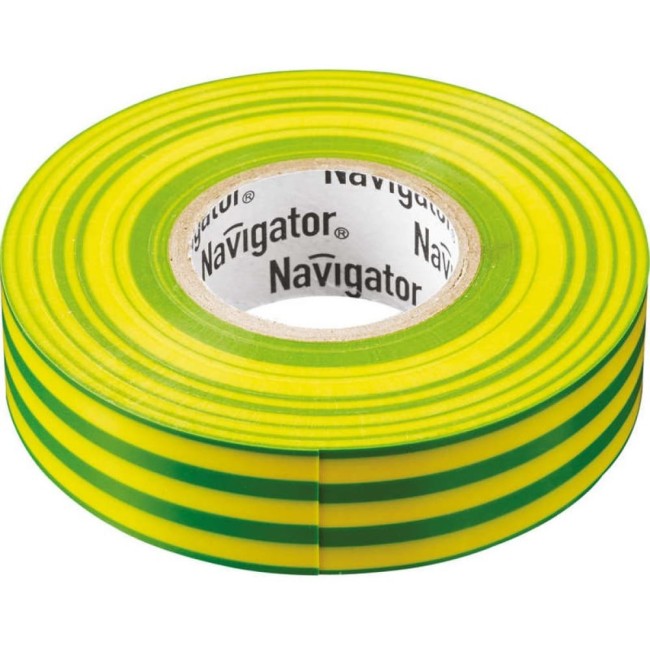 Изолента пвх Navigator NIT-A19-20/YG 71115