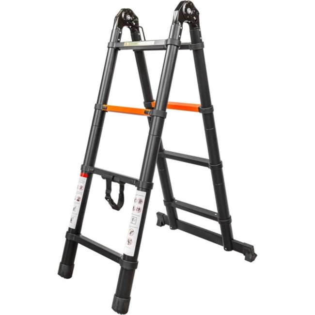 Телескопическая лестница-стремянка Rockforce RF-UP130-M