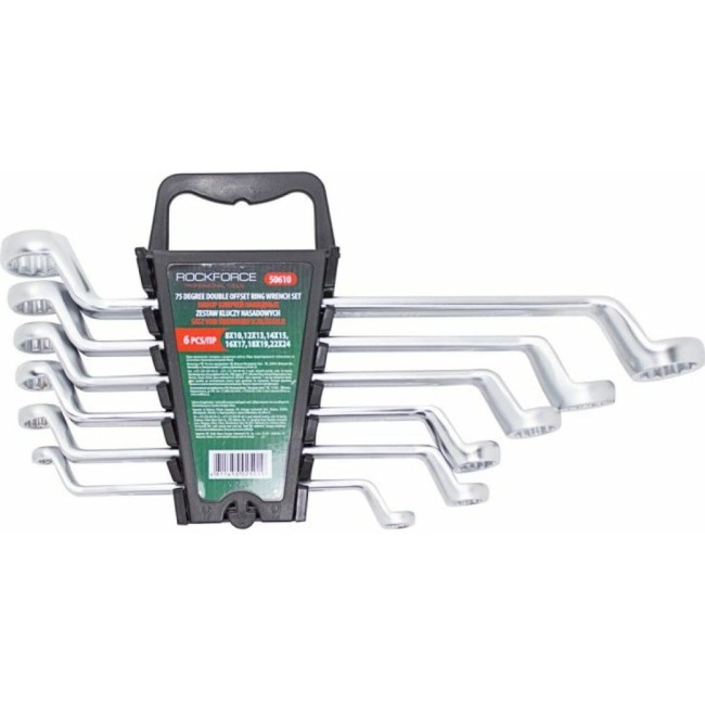 Набор накидных двенадцатигранных ключей Rockforce RF-50610