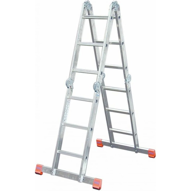 Шарнирная универсальная стремянка-трансформер Krause MULTIMATIC 4х3 120632