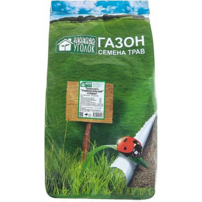 Семена газона Зеленый уголок Травосмесь Универсальная Стандарт 20687