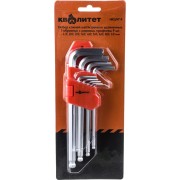 Набор удлиненных Г-образных шестигранников Квалитет НКШУГ-9 6626729 Набор удлиненных Г-образных шестигранников Квалитет НКШУГ-9 6626729