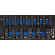 Набор ударных глубоких шестигранных головок HOEGERT TECHNIK HT7G129 Набор ударных глубоких шестигранных головок HOEGERT TECHNIK HT7G129