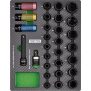 Ударных набор головок TOPTUL GEB2902 Ударных набор головок TOPTUL GEB2902