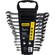 Набор комбинированных шарнирных ключей Inforce 06-05-51 Набор комбинированных шарнирных ключей Inforce 06-05-51