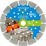 Алмазный сегментный диск по армированному бетону Kronger Universal U200180 Алмазный сегментный диск по армированному бетону Kronger Universal U200180