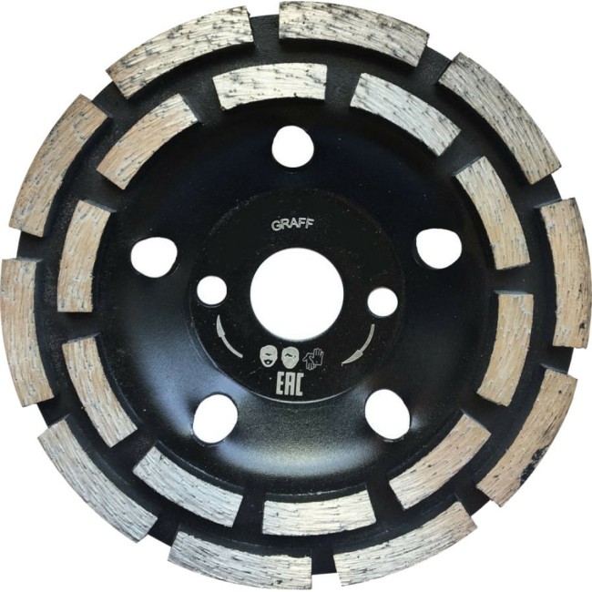 Двухрядная алмазная чашка по бетону GRAFF 15115