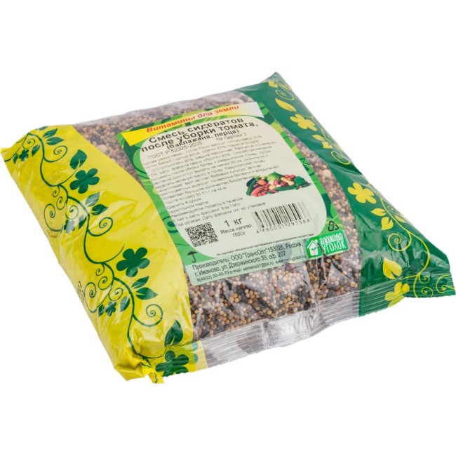 Смесь сидератов семена после томата, баклажана, перца Зеленый уголок 4660001295568 Смесь сидератов семена после томата, баклажана, перца Зеленый уголок 4660001295568