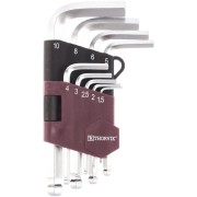 Набор торцевых шестигранных коротких ключей THORVIK HKSB9S 53063 Набор торцевых шестигранных коротких ключей THORVIK HKSB9S 53063