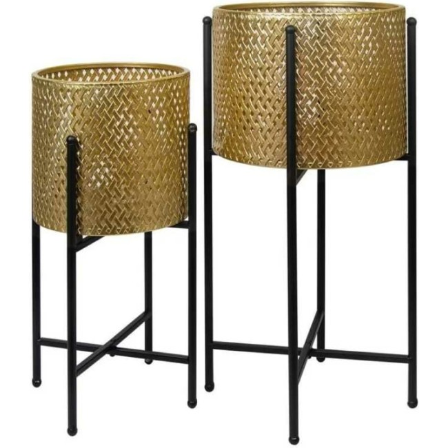 Подставка под кашпо Zodikam Homium Flower Duet Loft standIron05