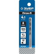 Сверло по металлу ЗУБР Проф-В 29621-4.1 Сверло по металлу ЗУБР Проф-В 29621-4.1