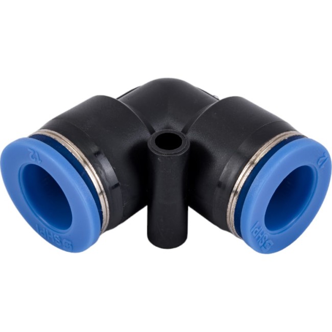 Цанговый угловой соединительный фитинг для трубок диаметром 12 мм SHPI PUL 12 Цанговый угловой соединительный фитинг для трубок диаметром 12 мм SHPI PUL 12