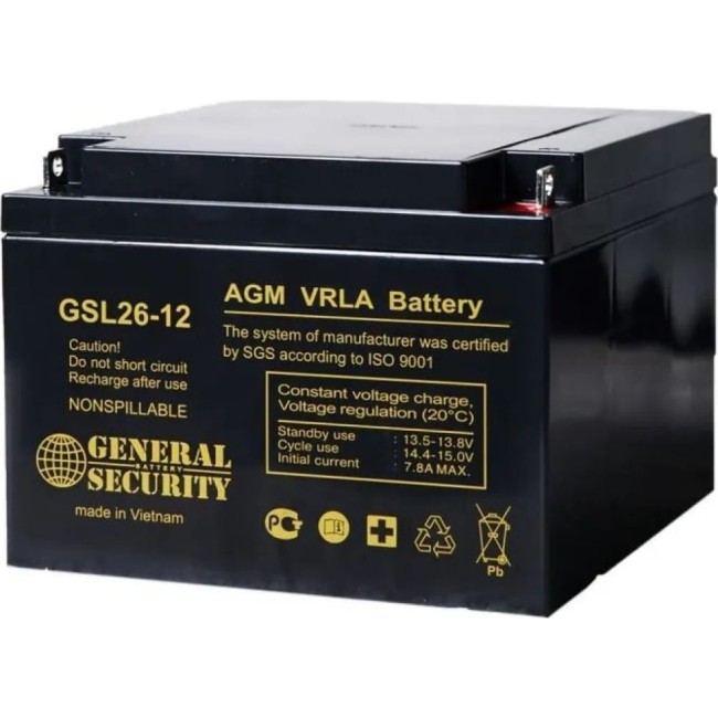 Аккумуляторная батарея General Security GSL26-12