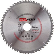Твердосплавный пильный диск по дереву REDVERG 800361 6621241 Твердосплавный пильный диск по дереву REDVERG 800361 6621241