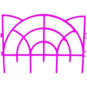 Декоративный заборчик Дачная мозаика Роккоко 13113