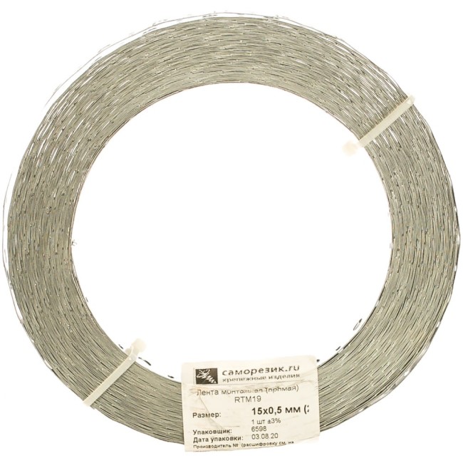 Прямая монтажная лента Саморезик RTM19 TM19