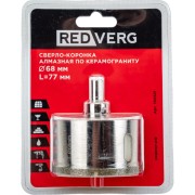 Алмазное сверло-коронка по керамограниту REDVERG 700321 6627093 Алмазное сверло-коронка по керамограниту REDVERG 700321 6627093