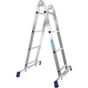 Алюминиевая двухсекционная шарнирная двухсекционная лестница Алюмет Серия Т2 Т203