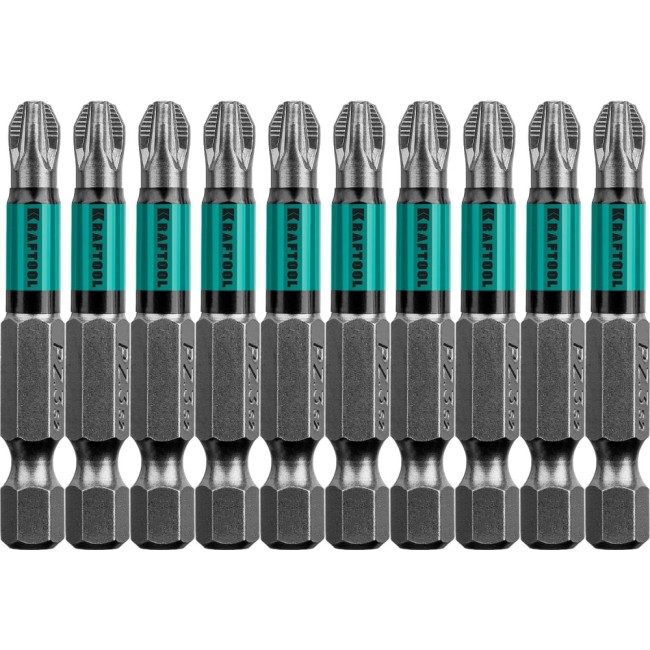 Профессиональные биты для шуруповерта KRAFTOOL 26124-3-50-10