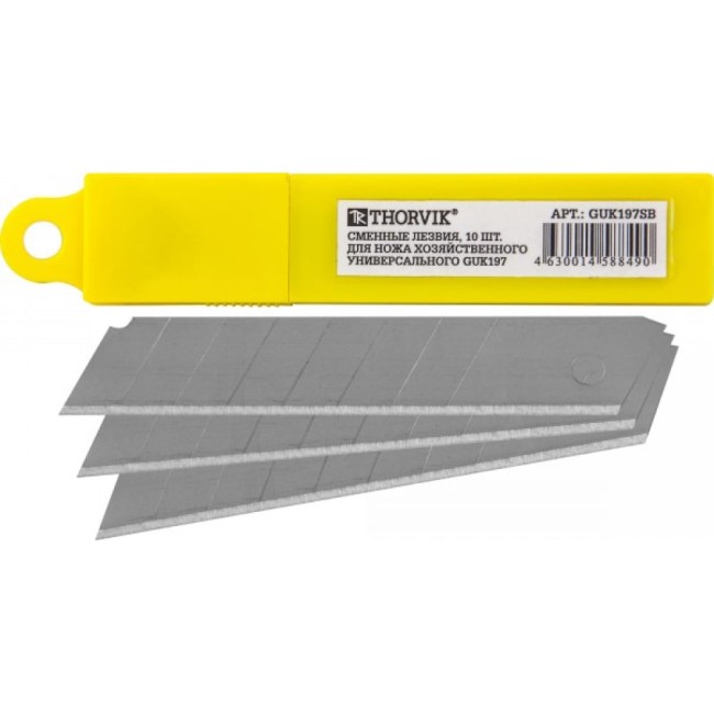 Сменные лезвия для ножа хозяйственного универсального GUK197 THORVIK GUK197SB 52393
