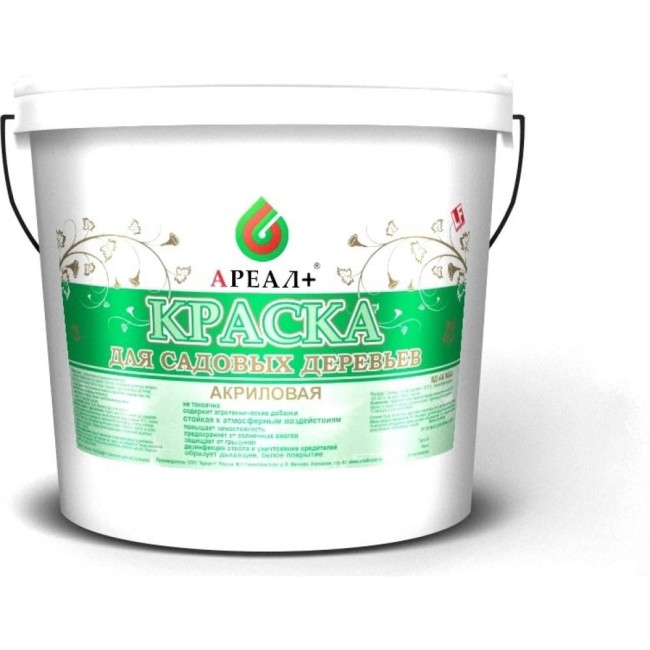 Краска для садовых деревьев Ареал+ ВД-АК 0508 А-055