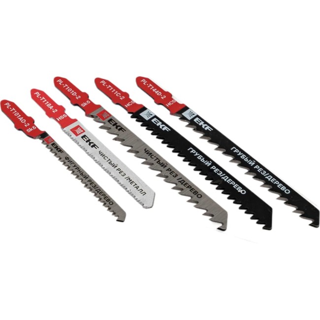 Набор пилок для электролобзика дерево,металл EKF Universal Expert npl-set-5
