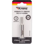 Алмазное сверло по керамограниту, керамике и стеклу KRANZ KR-92-0004 Алмазное сверло по керамограниту, керамике и стеклу KRANZ KR-92-0004
