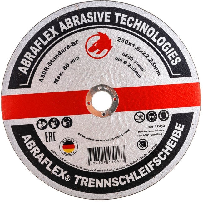 Круг отрезной по металлу нержавейке Abraflex А230162223